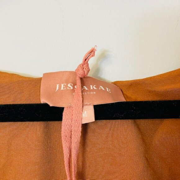 JessaKae Pixie Dress Puff Sleeve Ruffled Gown Bronze NWT Medium NEW - Picture 6 of 9